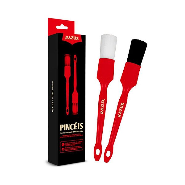 Kit 2 Pinceis Detal Motocicletas Razux