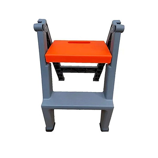 Escada Multiuso Home or Detailer Cinza e Laranja - KERS
