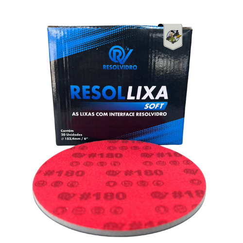 RESOLLIXA SOFT RESOLVIDRO 6 " #180