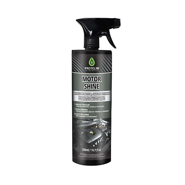 Motor Shine Verniz de Motor, Chassis e Caixas de Roda 500ml Protelim