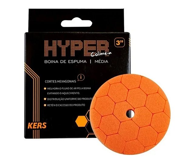 Boina de Espuma Hyper 3¨ Laranja Agressiva - KERS