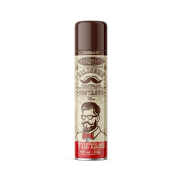 Silicone Aerossol Men Vintage 400ml Centralsul