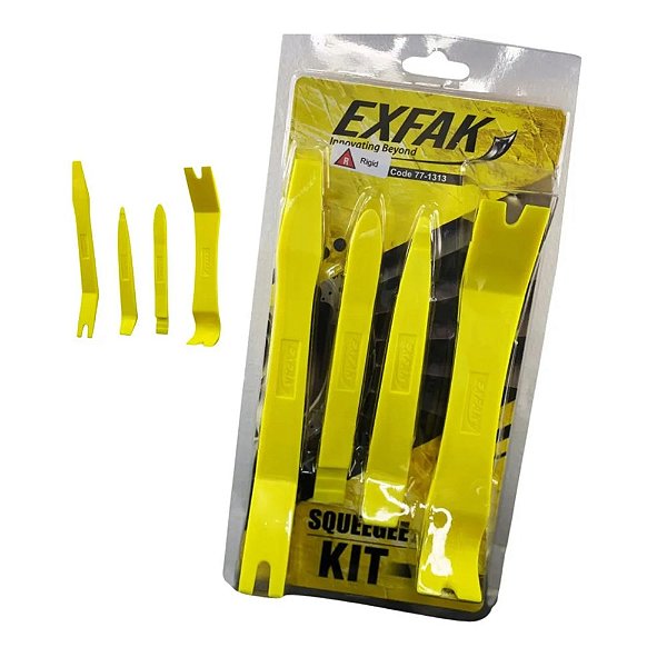 KIT ESPÁTULAS PROFISSIONAL 4 PEÇAS - EXFAK