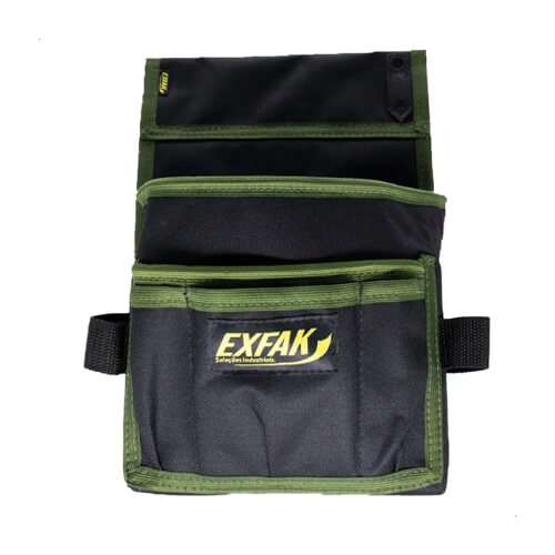 Bainha Porta Ferramenta Profissional Média C/ 4 Bolsos 63-8114 - EXFAK