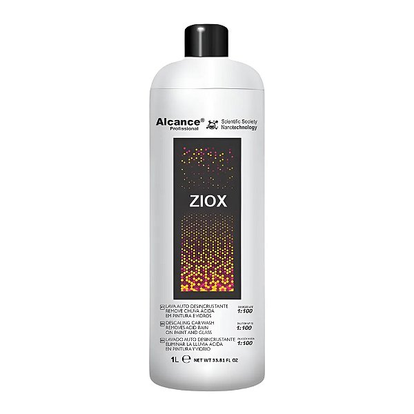 ZIOX Shampoo Ácido e Remov. de Chuva Ácida da Pintura 1:100 1L - ALCANCE