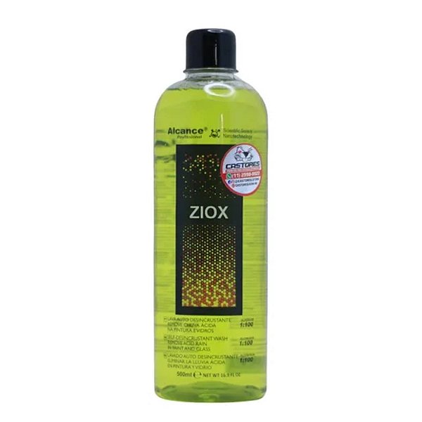 ZIOX 500ml Shampoo acido e Remov. de chuva acida da pintura - concentrado 1:100