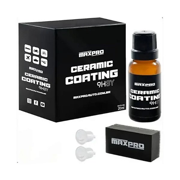 Glass Coating 9H - Vitrificador de Pintura de Alta Performance 3 Anos - MaxPro (20ml)
