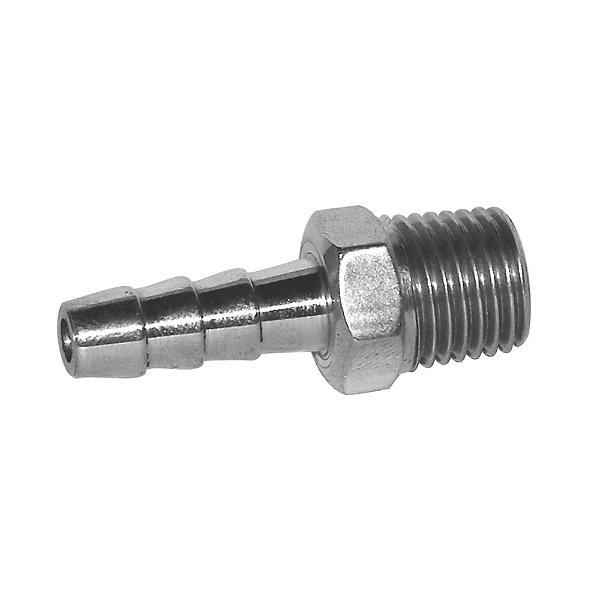 ESPIGAO FIXO 1/4 BSP MACHO X ESPIGA 1/4 ALUMINIO STEULA