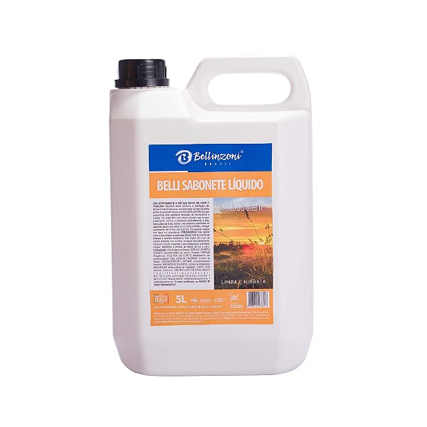 Belli Sabonete Cristal Clean Sunset 5L - BELLINZONI