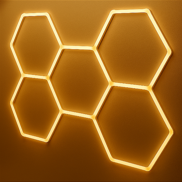 Iluminação Colmeia 5 Células 3 Cores Bivolt 2,30mx1,60m Kers
