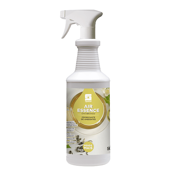 AIR ESSENCE CHA BRANCO - Odorizador de Ambientes 500ml - SPARTAN