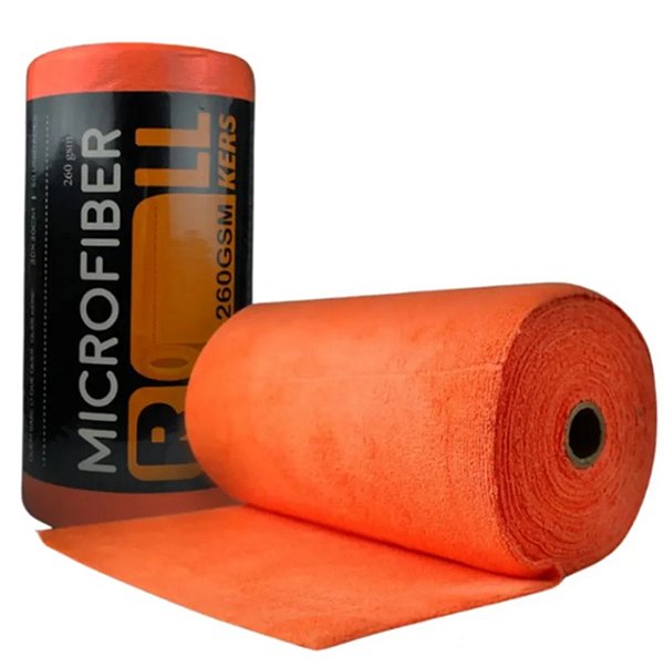 Rolo de Microfibra Laranja 260gsm 30x30cm Kers
