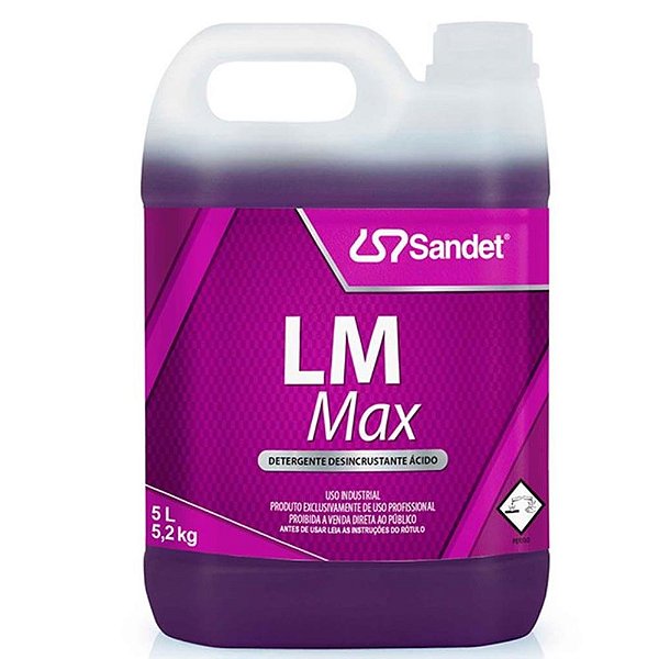 Detergente Desincrustante Ácido LM Max 5L Sandet