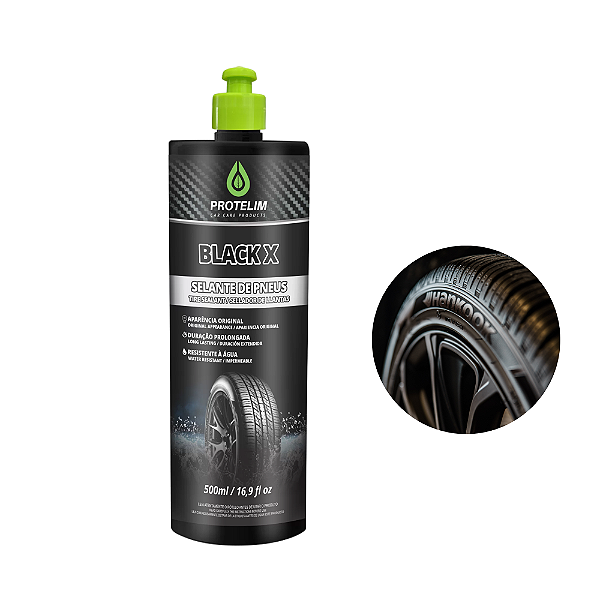 Pretinho Para Pneu Aspecto Original Black X 500ml Protelim