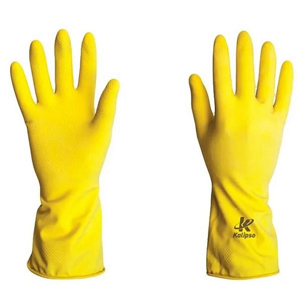 Luva Latex Amarela G - Kalipso