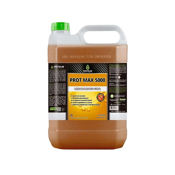 Prot Max 5000 - Desengraxante S/ Toque Ultra Limpador 1:100 5L - PROTELIM