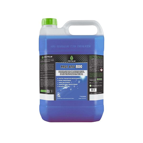 Prot Ativ 800 - Detergente Desincrustante Acido 1:80 5L - PROTELIM