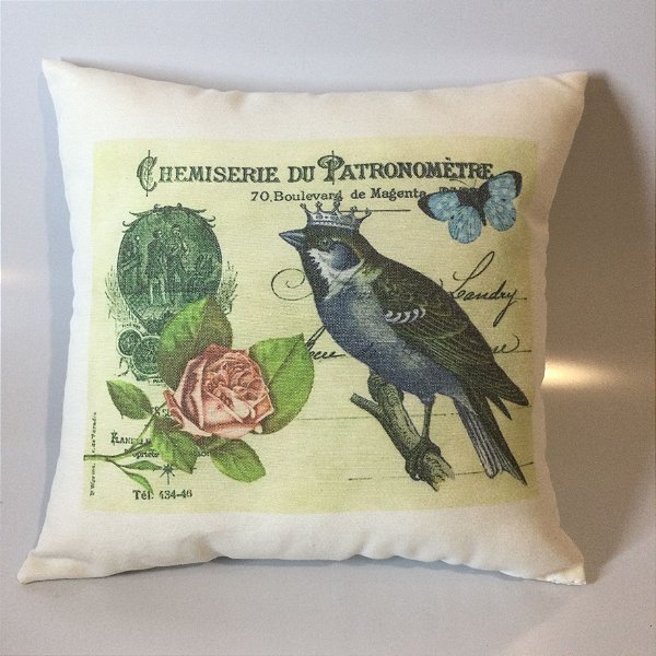 Almofada estampa Canário