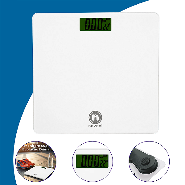 Balança digital Nevoni - Branca - BL101B