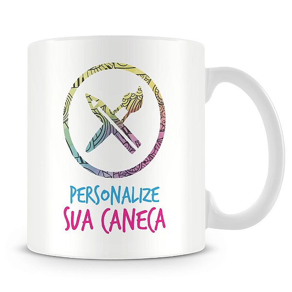 Caneca Personalizada do seu Jeito Alça e Interior Branco