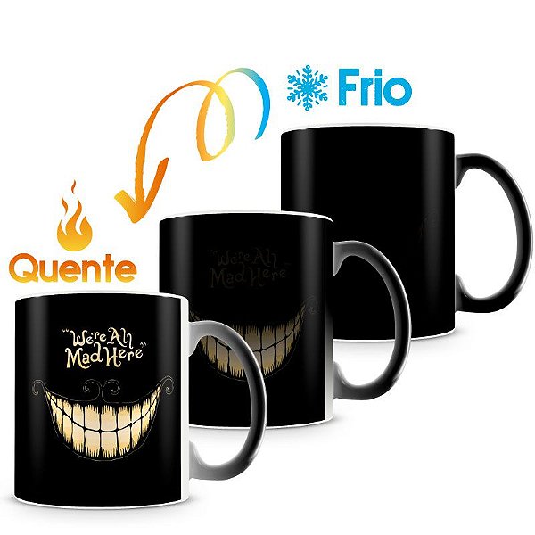 Caneca Mágica Personalizada Gato Risonho (Mod.2)