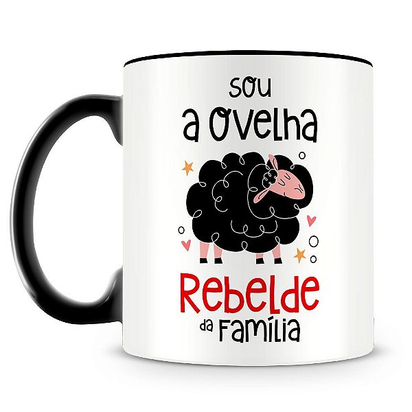 Caneca Personalizada Ovelha Rebelde da Família