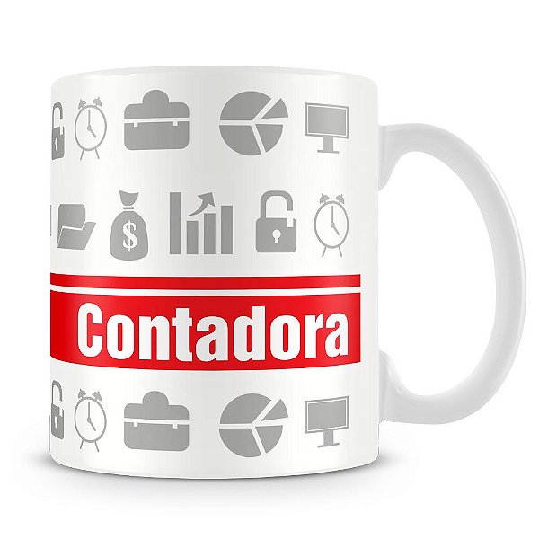 Caneca Personalizada Profissão Contadora