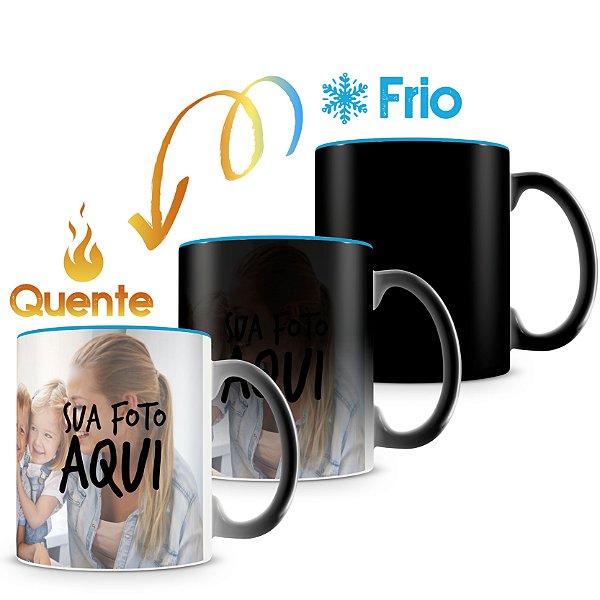 Caneca Mágica Personalizada do seu Jeito Interior Azul