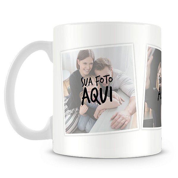 Caneca Personalizada Com 3 Fotos