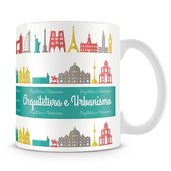 Caneca Personalizada Profissão Arquitetura e Urbanismo (Com Nome)