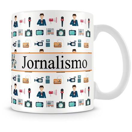 Caneca Personalizada Profissão Jornalismo (Com Nome)