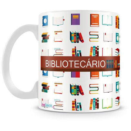 Caneca Personalizada Profissão Bibliotecário