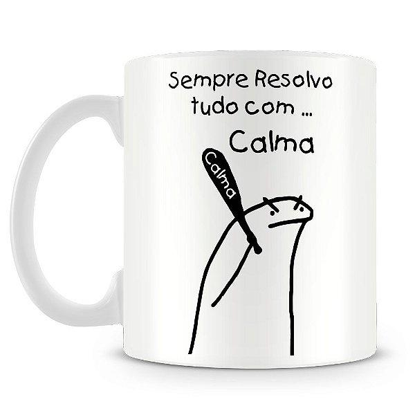 Caneca Flork Meme Personalizamos com Nome