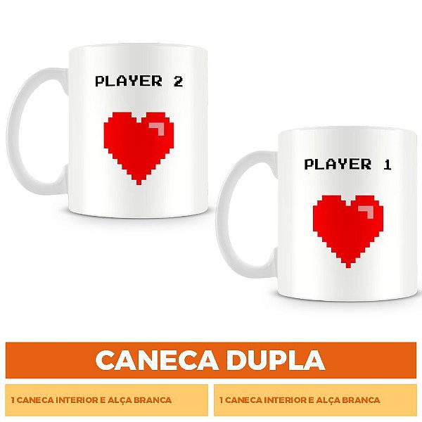 Caneca Dupla Personalizada Player (Mod.2)