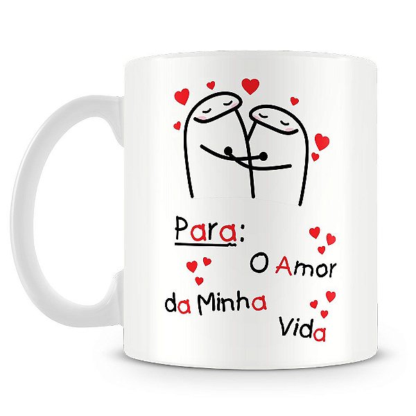 Caneca Divertida Frases Amor Meme Flork