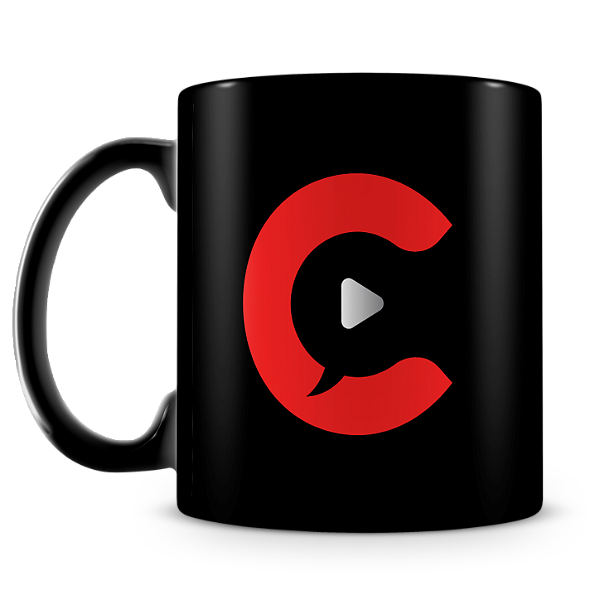 Caneca Comunica Play (100% Preta)