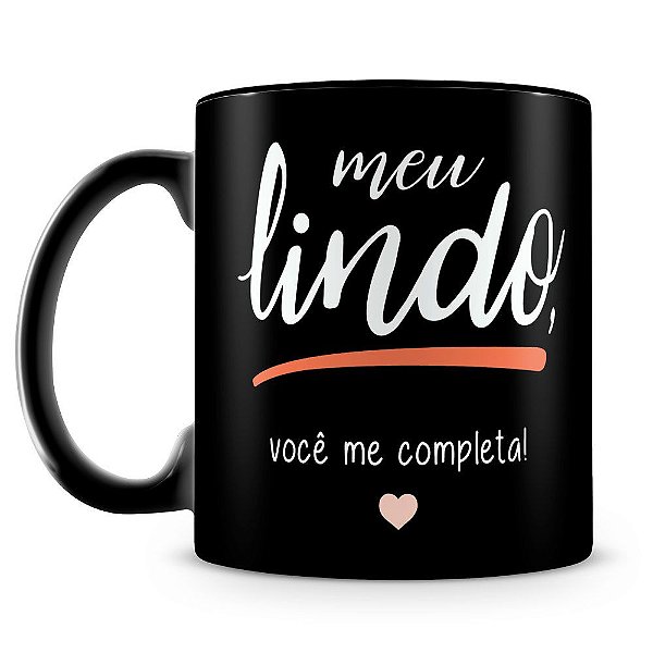 Caneca Personalizada Meu Lindo (100% Preta)