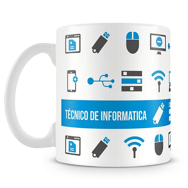 Caneca Personalizada Profissão Técnico de Informatica