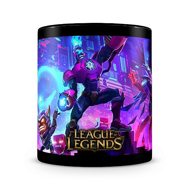 Caneca League of Legends (Mod.4) 100% Preta