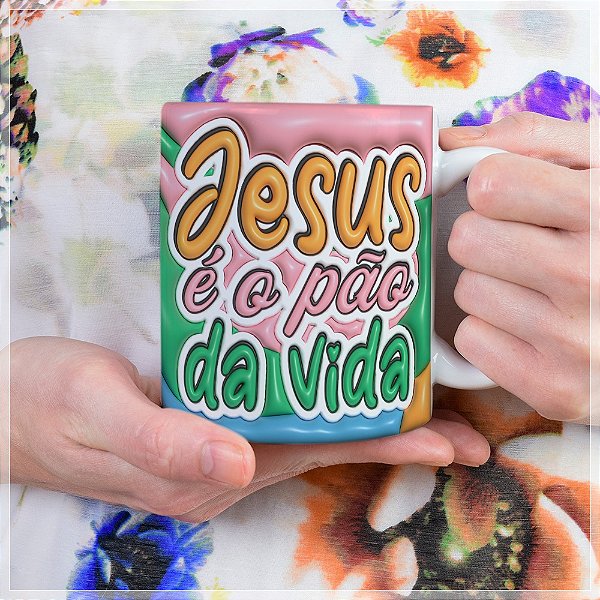 Caneca Jesus é o Pão da Vida