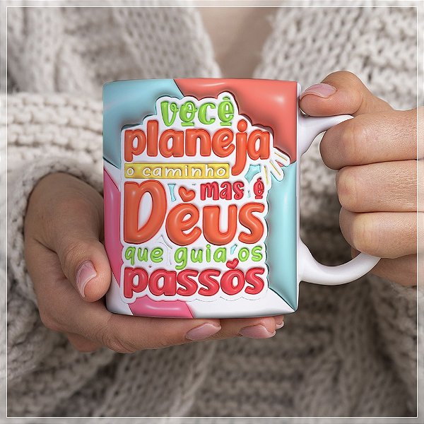 Caneca Deus Guia seus Passos