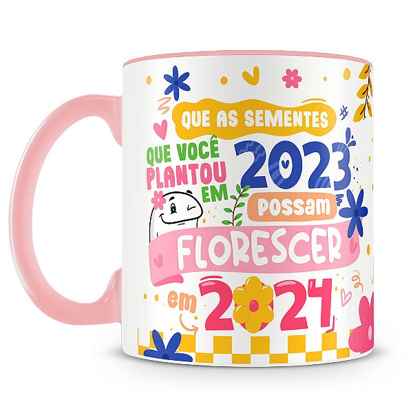 Caneca Estampada Flork Feliz 2024 (Mod.1)