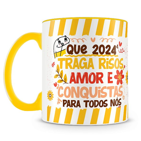 Caneca Estampada Flork Feliz 2024 (Mod.2)