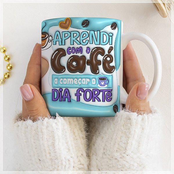 Caneca Estampada Comece o Dia Forte