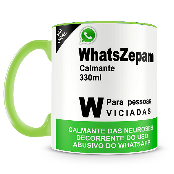 Caneca Estampada Remédio WhatsZepam