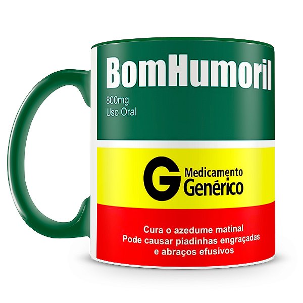 Caneca Estampada Remédio BomHumoril