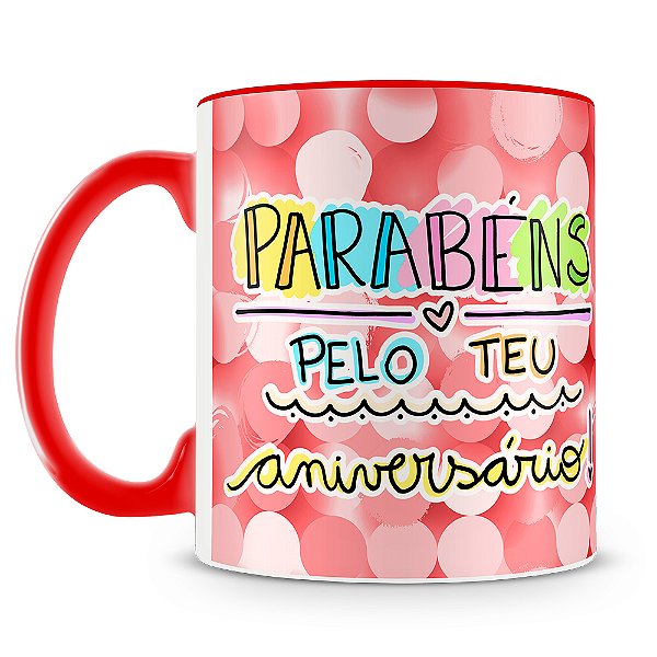 Caneca Feliz Aniversário Mod.1 (Com Foto)