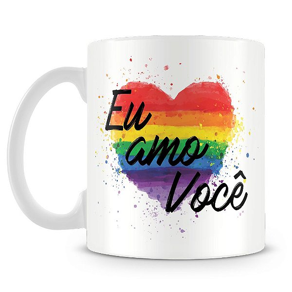 Caneca Personalizada Eu Amo Você (Com Nome)