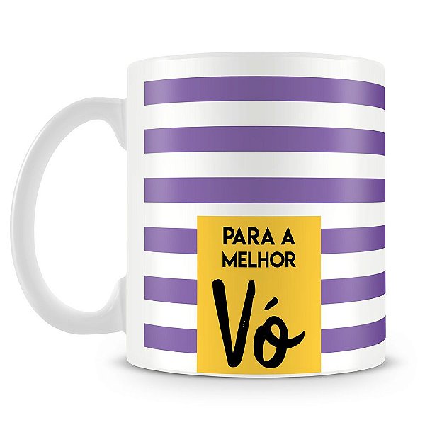 Caneca Personalizada Para a Melhor Vó (1 Foto)