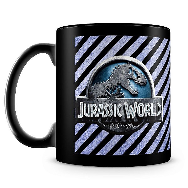 Caneca Personalizada Jurassic World (100% Preta)